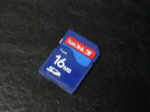 動作保証！SanDisk SDカード 16MB