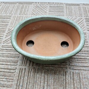 盆栽鉢 植木鉢 盆栽 鉢 盆器 園芸 ミニ鉢 皐月 楕円（13.0×10.0×深さ4.2cm）