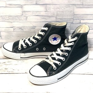 R7499bL CONVERSE コンバース ALL STAR HI キャンバスオールスターハイ ハイカットスニーカー ブラック×ホワイト レディース 24cm 