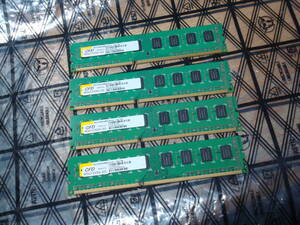 デスクトップPC用メモリ PC3-10600 CDF W3U1333Q-2G 2GBx4 4枚セット 完動品 送料無料