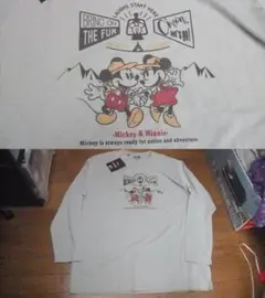 新品 ディズニー ミッキー ミニー コラボ キャンプ Tシャツ ロンT 3L