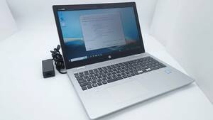 【良品】HP ProBook 650 G5 15.6型 Core i7-8565U 1.8GHz メモリ8GB SSD256GB window10リカバリ カメラ Wi-Fi 動作品