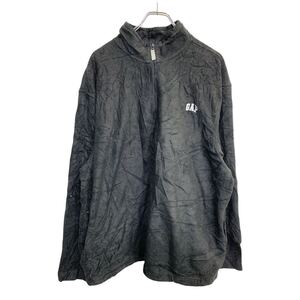 GAP フリースジャケット XXLサイズ ギャップ ビッグサイズ ハーフジップ ブラック 古着卸 アメリカ仕入 t2411-3546