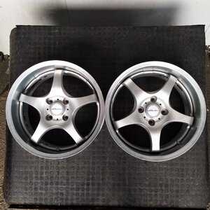 管理番号：A10-142【2本価額】【17×8J 4x114.3 ET+34 ハブ73】ENKEI RACING CIRCLAR・２ピース・店頭引取可能・適格請求書発行可能