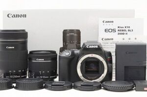 ☆極上美品☆ Canon キャノン EOS Kiss X10 ダブルズームキット 元箱 付属品 ♯24101802