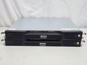 [ジャンク] BUFFALO ラック型NAS TeraStationPro TS-RX8.0TL/R5 2台 HDD無し 通電確認のみ