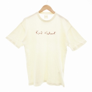 カールヘルム Karl Helmut Tシャツ カットソー ロゴ 半袖 アイボリー /UO 1024 ■GY09 メンズ