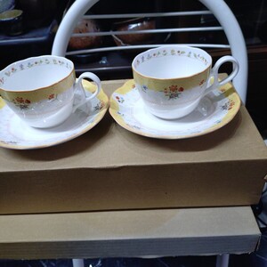 Noritake ノリタケ　ペア カップ＆ ソーサー　Ｙ6787 9438