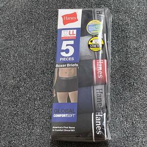 新品 Hanes 5枚組 ボクサーブリーフ メンズ LLサイズ ボクサーパンツ ヘインズ 前開き　 送料無料 送料込 A