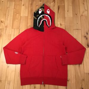 Bapeland 1周年記念 シャーク パーカー Mサイズ shark full zip hoodie a bathing ape bape エイプ ベイプ アベイシングエイプ 迷彩 1abc