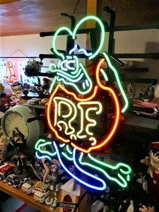 ラットフィンク Rat Fink ネオンサイン 看板 ホットロッド ラットロッド アメリカンマッスル ガレージ 世田谷ベース