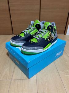 ナイキ エアジョーダン3 ドーレンベッカー ヒューゴ・コバルルビアス・モリナAir Jordan 3 Doernbecher “Hugo”サイズUS14/JP32cm未使用