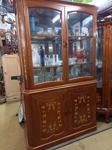 西洋家具　カップボード　幅1120×高さ1900×奥行き470㎜　長期保管品