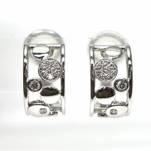 美品!!TASAKI(田崎真珠)◆K18 天然ダイヤモンドイヤリング◆J◎ 約7.8g diamond ジュエリー earring EG3/EG8