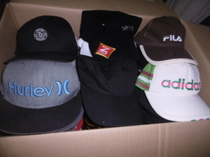 CUP HUT 一円スタート 帽子　大量　まとめ　色々　36個　小さ目アリ　Hurley FILA adidas VANS OFF THE WALL SMILY All japan メーカー物