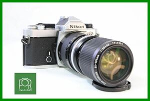 【同梱歓迎】実用■ニコン Nikon FM ボディ＋35-105mm+TC-200■シャッター全速・露出計完動■EEE1304