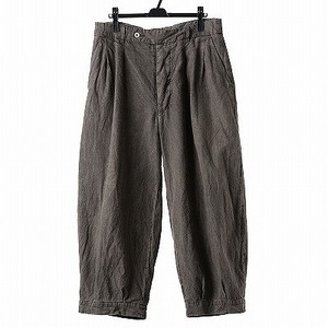 KLASICA GOSSE TWO TUCKED TROUSERS/GARMENT DYED BROKEN HERRING BONE 定価47300円 SOSNOVSKA Aleksandr Manamis sus-sous ZIGGY CHEN