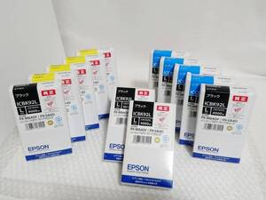 現状品 内袋未開封+推奨使用期限2018.3～2019.1　EPSON　インクカートリッジ　ICBK92L ×4本　ICY92L ×4本　ICC92L ×4本　計12本