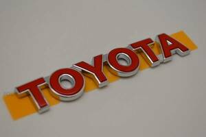 トヨタスポーツ　ＴＯＹＯＴＡエンブレム　赤