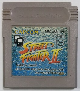 ストリート ファイターⅡ　　(ゲームボーイ・ソフト)　　　ソフトのみ　中古　　冒頭部分のみ動作確認済み　　　CAPCOM