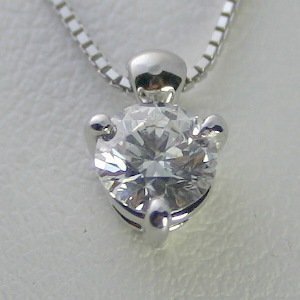 ダイヤモンド ネックレス プラチナ 一粒 1.0ct 鑑定書付 1.051ct Eカラー SI2クラス VGカット CGL