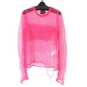 heaven BY MARC JACOBS 22AW DISTRESSED HAIRY SWEATER ダメージ加工ニットセーター XS P671W11FA22 ヘブン バイ マークジェイコブス