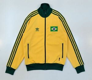 H6845　adidas　アディダス　トラックジャケット　ジャージトップス　FIFA ワールドカップ　ブラジル　イエロー/グリーン　M