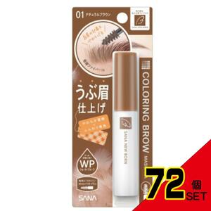 サナニューボーンカラーリングブロウマスカラ01(ナチュラルブラウン) × 72点