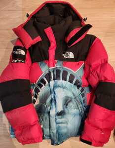 サイズL Supreme The North Face Statue of Liberty Baltoro Jacket シュプリームノースフェイス バルトロジャケット 赤 黒 白 ダウン