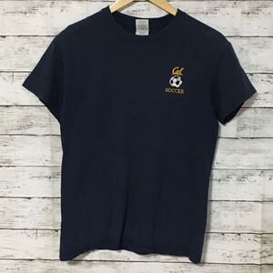 【希少】ギルダン GILDAN Tシャツ S ネイビー 古着 サッカー