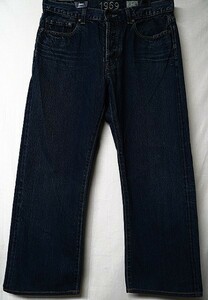 ◆GAP ギャップ 1969 セルビッジ付きヴィンテージデニムパンツ USED加工◆W32◆