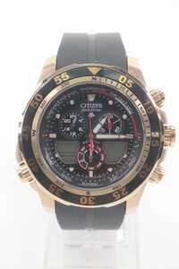 CITIZEN シチズン プロマスター エコドライブ C660-S067634 クロノ ソーラー ラバーベルト メンズ 腕時計 2687-HA①