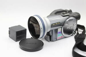 【返品保証】 【録画再生確認済み】日立 HITACHI DZ-M80000V6 バッテリー コンバージョンレンズ付き ビデオカメラ s1891