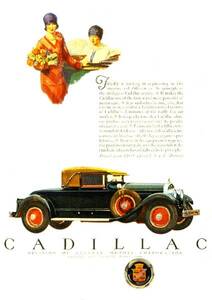 ◆1927年の自動車広告　キャデラック　Cadillac