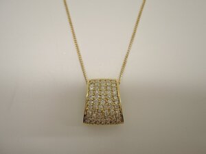 【新品磨き済】K18 ネックレス ダイア 1.00ct レディース ゴールド 貴金属 アクセサリー diamond NBJ