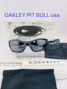 QA26 OAKLEY PIT BULL ランキング　サングラス　ブラックフレーム　USA製　ビンテージ　Black iridium オークリー　メガネ　未使用品　