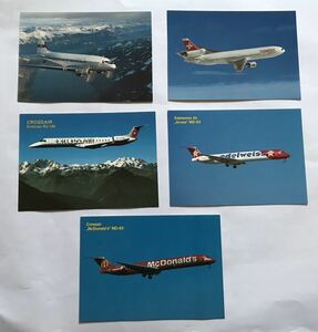 スイスの航空機 ポストカード