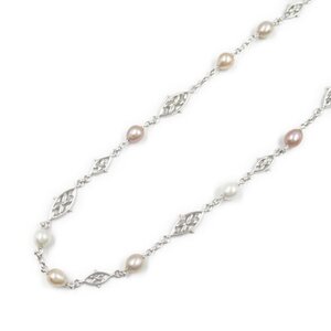 ミキモト パール ネックレス ブランドオフ MIKIMOTO K18WG（ホワイトゴールド） ネックレス K18WG 中古 レディース