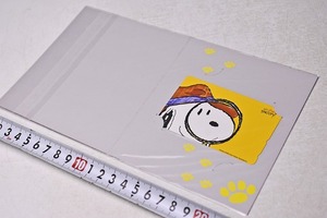 SNOOPY ★ スヌーピー ★ テレホンカード ★ THE ENCYCLOPEDIA ★ 50度数 ★ ピーナッツ ★ PEANUTS ★ 黄色 ★ 虫眼鏡 ★ 中古品 未使用 5