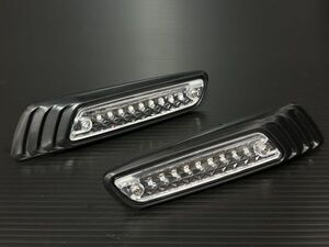 送料込み ローレル ウインカー LED クリア/ブラック 12V 左右SET●ロケットカウルGS400GT380インパルスRG250GSX250EザリGSX400F