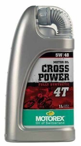 MOTOREX(モトレックス) 4サイクルオイル CROSS POWER 5W40 1リットル　 97789