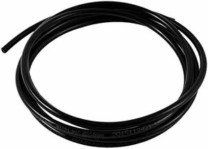 ブラック チューブ エアチューブ エアホース 6mm PU x 4mm 2.5M ブラック