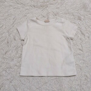 【1円スタート】Petitmain　プティマイン　半袖　トップス　90㎝　無地　ベビー　子供服