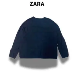 3t169 ZARA ザラ ニット 長袖 セーター 黒 usa/ｓ