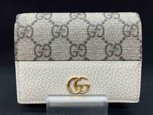 GUCCI グッチ GGスプリーム 658610・0416 二つ折り財布 アイボリー 財布