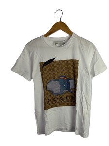 COACH◆Tシャツ/S/コットン/WHT