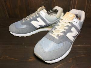 ★new balance ニューバランス classic ML 574 BSG グレー×白 9.0インチ 27.0m 美品 Used 検 996 1300 1400 クラシック スニーカー