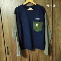 Carhartt　カーハート　リメイクパッチワークデザイン　スウェット　サイズL