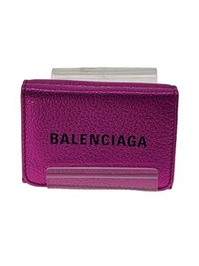 BALENCIAGA◆エブリデイ/ミニウォレット/3つ折り財布/レザー/PUP/UNISEX/551921