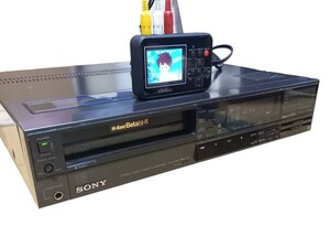 動作品 SONY ソニーBetamax ハイバンドベータ BETA Hi-Fi ベータビデオデッキ SL-HF505 オーディオ機器 中古